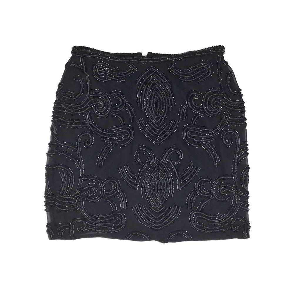 Yumi Kim • Black Selma Beaded Mini Skirt • Small